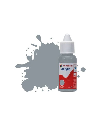 HUMBROL ACRYLIC DROPPER BOTTLE 14ML No 87 Steel Grey Matt 