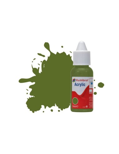 HUMBROL ACRYLIC DROPPER BOTTLE 14ML No.88 Deck Green Matt 