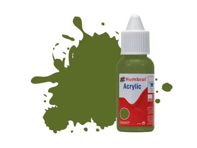 HUMBROL ACRYLIC DROPPER BOTTLE 14ML No.88 Deck Green Matt 
