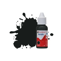 HUMBROL ACRYLIC DROPPER BOTTLE 14ML No 91 Black Green Matt 
