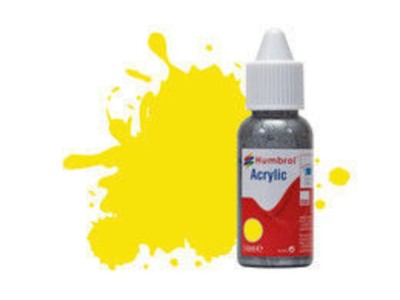 HUMBROL ACRYLIC DROPPER BOTTLE 14ML No 99 Lemon - Matt 