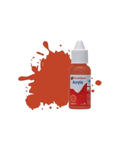 HUMBROL ACRYLIC DROPPER BOTTLE 14ML No 100 Red Brown Matt 
