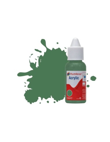 HUMBROL ACRYLIC DROPPER BOTTLE 14ML No 101 Mid Green Matt 