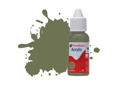 HUMBROL ACRYLIC DROPPER BOTTLE 14ML No 105 Marine Green. Matt 