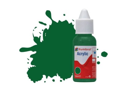 HUMBROL ACRYLIC DROPPER BOTTLE 14ML No 120 Light Green Matt 