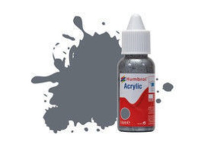 HUMBROL ACRYLIC DROPPER BOTTLE 14ML No 123 Extra Dark Sea Grey - Satin 