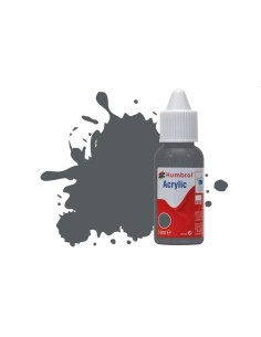 HUMBROL ACRYLIC DROPPER BOTTLE 14ML No.125 US Dark Grey Matt 