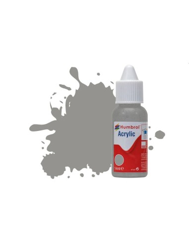 HUMBROL ACRYLIC DROPPER BOTTLE 14ML No.126 US Medium Grey Matt 