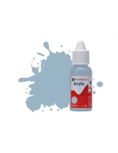 HUMBROL ACRYLIC DROPPER BOTTLE 14ML No.128 US Compass Grey Matt 