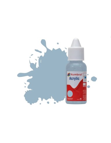 HUMBROL ACRYLIC DROPPER BOTTLE 14ML No.128 US Compass Grey Matt 