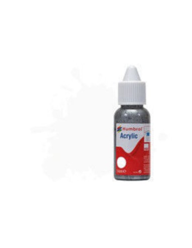 HUMBROL ACRYLIC DROPPER BOTTLE 14ML No 130 White - Satin 