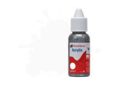HUMBROL ACRYLIC DROPPER BOTTLE 14ML No 130 White - Satin 