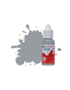 HUMBROL ACRYLIC DROPPER BOTTLE 14ML No 140 Gull Grey Matt 