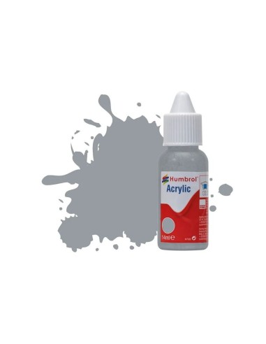 HUMBROL ACRYLIC DROPPER BOTTLE 14ML No 140 Gull Grey Matt 