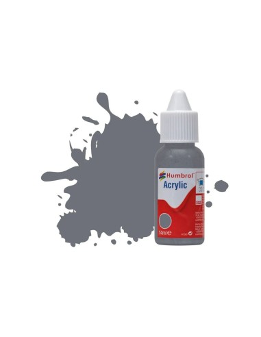 HUMBROL ACRYLIC DROPPER BOTTLE 14ML No 145 Medium Grey Matt 