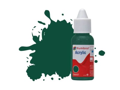 HUMBROL ACRYLIC DROPPER BOTTLE 14ML No 149 Dark Green Matt 