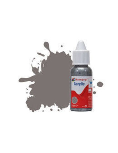 HUMBROL ACRYLIC DROPPER BOTTLE 14ML No 156 Dark Camouflage Grey Satin 