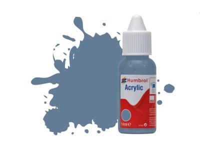 HUMBROL ACRYLIC DROPPER BOTTLE 14ML No.157 Azure Blue Matt 