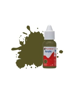 HUMBROL ACRYLIC DROPPER BOTTLE 14ML No 159 Khaki Drab Matt 