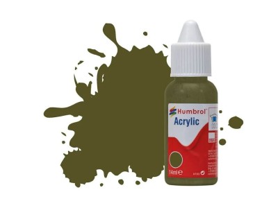 HUMBROL ACRYLIC DROPPER BOTTLE 14ML No 159 Khaki Drab Matt 