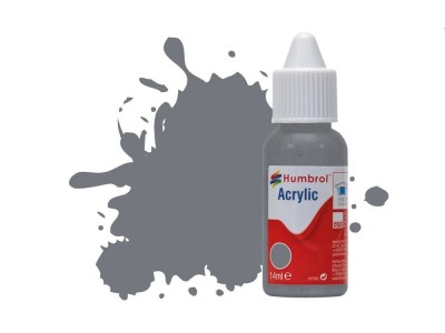 HUMBROL ACRYLIC DROPPER BOTTLE 14ML No.164 Dark Sea Grey Matt 
