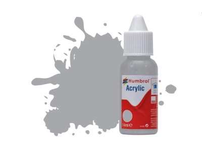 HUMBROL ACRYLIC DROPPER BOTTLE 14ML No.165 Medium Sea Grey Matt 