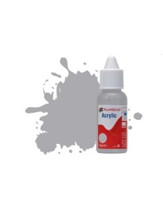 HUMBROL ACRYLIC DROPPER BOTTLE 14ML No.166 Light Aircraft Grey Matt 