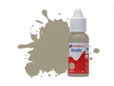 HUMBROL ACRYLIC DROPPER BOTTLE 14ML No.168 Hemp/Camouflage Beige Matt 