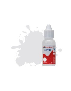 HUMBROL ACRYLIC DROPPER BOTTLE 14ML No 196 Light Grey Satin 