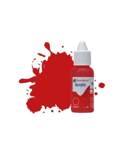 HUMBROL ACRYLIC DROPPER BOTTLE 14ML No 220 Italian Red Gloss 