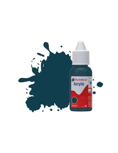 HUMBROL ACRYLIC DROPPER BOTTLE 14ML No.230 PRU Blue Matt 