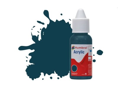 HUMBROL ACRYLIC DROPPER BOTTLE 14ML No.230 PRU Blue Matt 