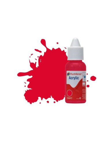 HUMBROL ACRYLIC DROPPER BOTTLE 14ML No.238 Red Arrow Gloss 