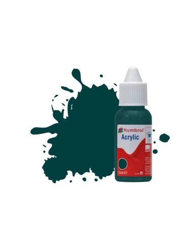 HUMBROL ACRYLIC DROPPER BOTTLE 14ML No.239 Racing Green Gloss 