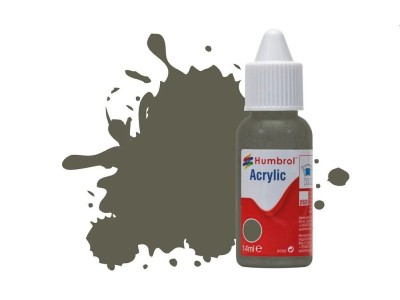HUMBROL ACRYLIC DROPPER BOTTLE 14ML No.241 RLM 70 Schwartzgrun Matt 