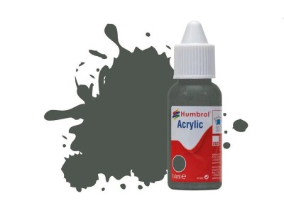 HUMBROL ACRYLIC DROPPER BOTTLE 14ML No.244 RLM 73 Grun Matt 