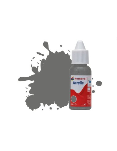 HUMBROL ACRYLIC DROPPER BOTTLE 14ML No.246 RLM 75 Grauviolett Matt 