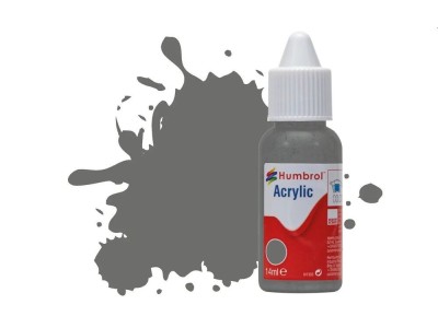 HUMBROL ACRYLIC DROPPER BOTTLE 14ML No.246 RLM 75 Grauviolett Matt 