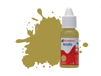 HUMBROL ACRYLIC DROPPER BOTTLE 14ML No.249 RLM 79 Sandgelb Matt 
