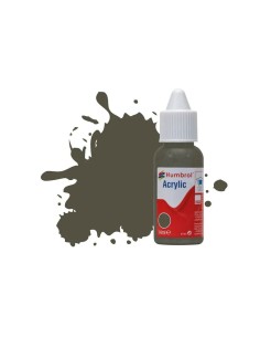 HUMBROL ACRYLIC DROPPER BOTTLE 14ML No.253 RLM 83 Dunkel-Grun Matt 