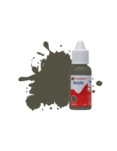 HUMBROL ACRYLIC DROPPER BOTTLE 14ML No.253 RLM 83 Dunkel-Grun Matt 