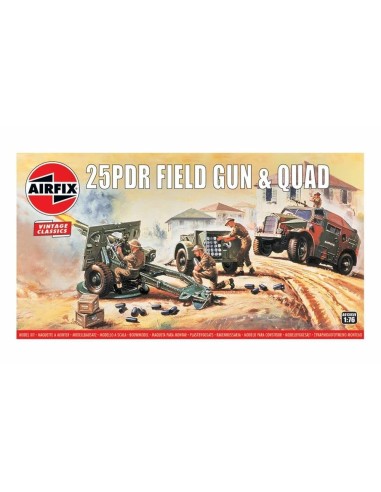 25pdr Field Gun & Quad, Vintage Classics 