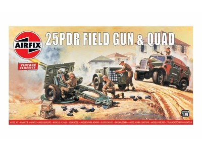 25pdr Field Gun & Quad, Vintage Classics 