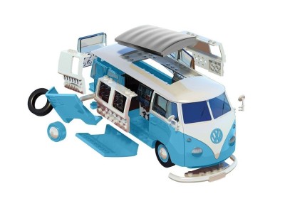QUICKBUILD VW Camper Van - Blue 