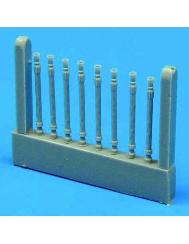 Lancaster gun barrels oval perforated Für Hasegawa Bausatz. 