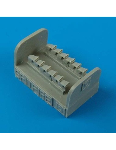 Spitfire Mk. IX exhausts - Fishtail for Hasegawa kit 