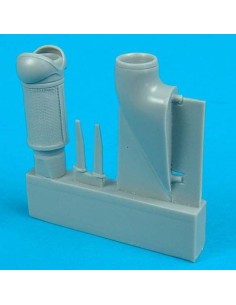 Bf 109G-6 dust filter-early model für Hasegawa Bausatz 