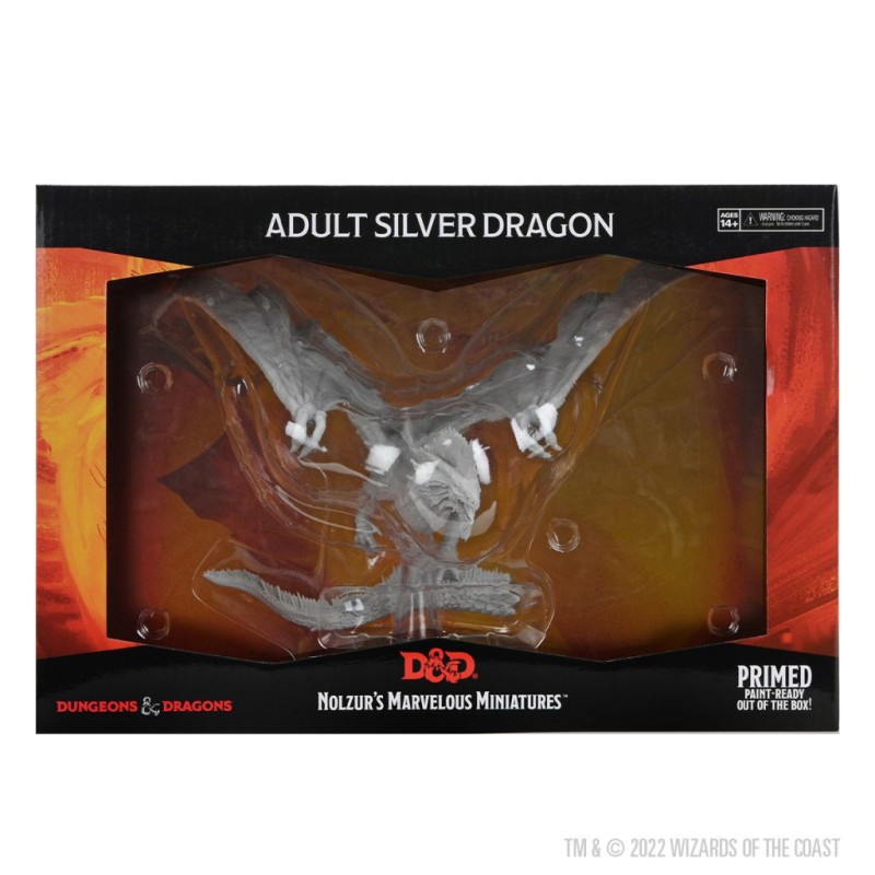 Adult Silver Dragon: D&D Nolzur's Marvelous Unpainted Miniatures (W15)