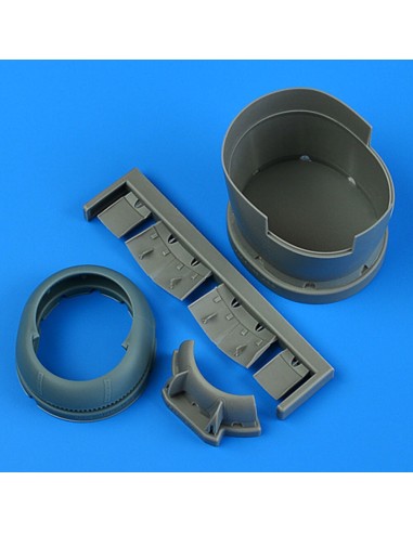 F6F-5 Hellcat cowling and cooling flaps (opened) for Hasegawa 