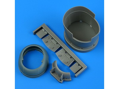 F6F-5 Hellcat cowling and cooling flaps (opened) for Hasegawa 